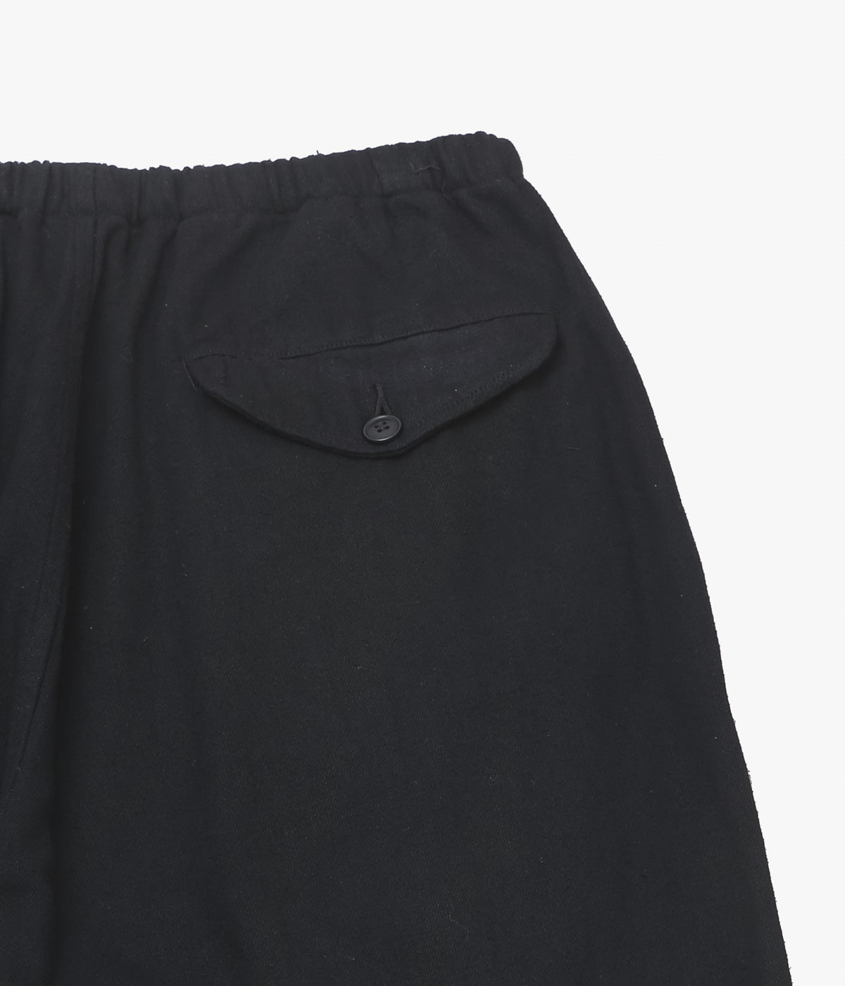 COMOLI ''실크 넥 드로우 스트링 팬츠 ''(BLACK)
