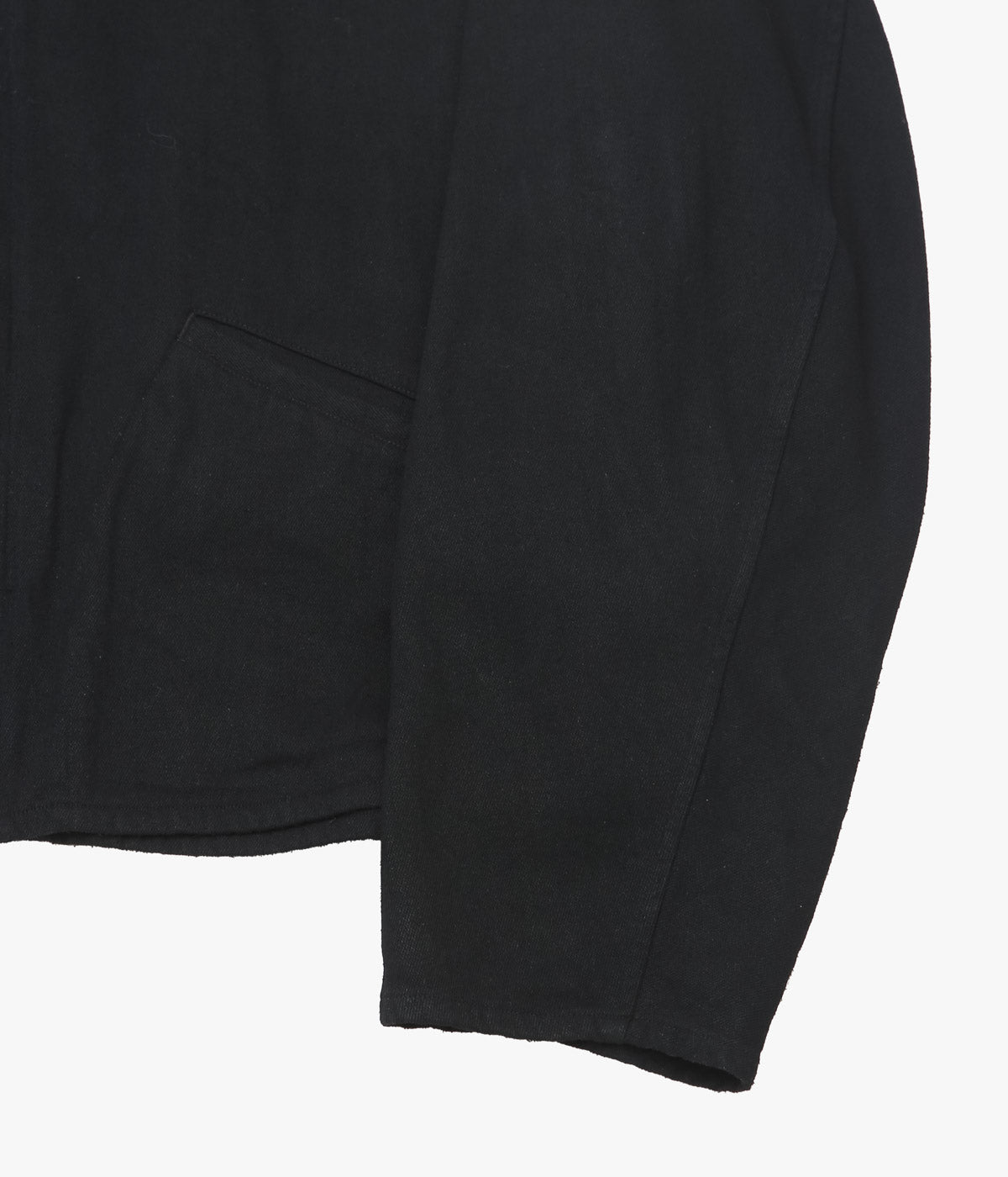 COMOLI ''シルクネップ ジップショートジャケット'' (BLACK)