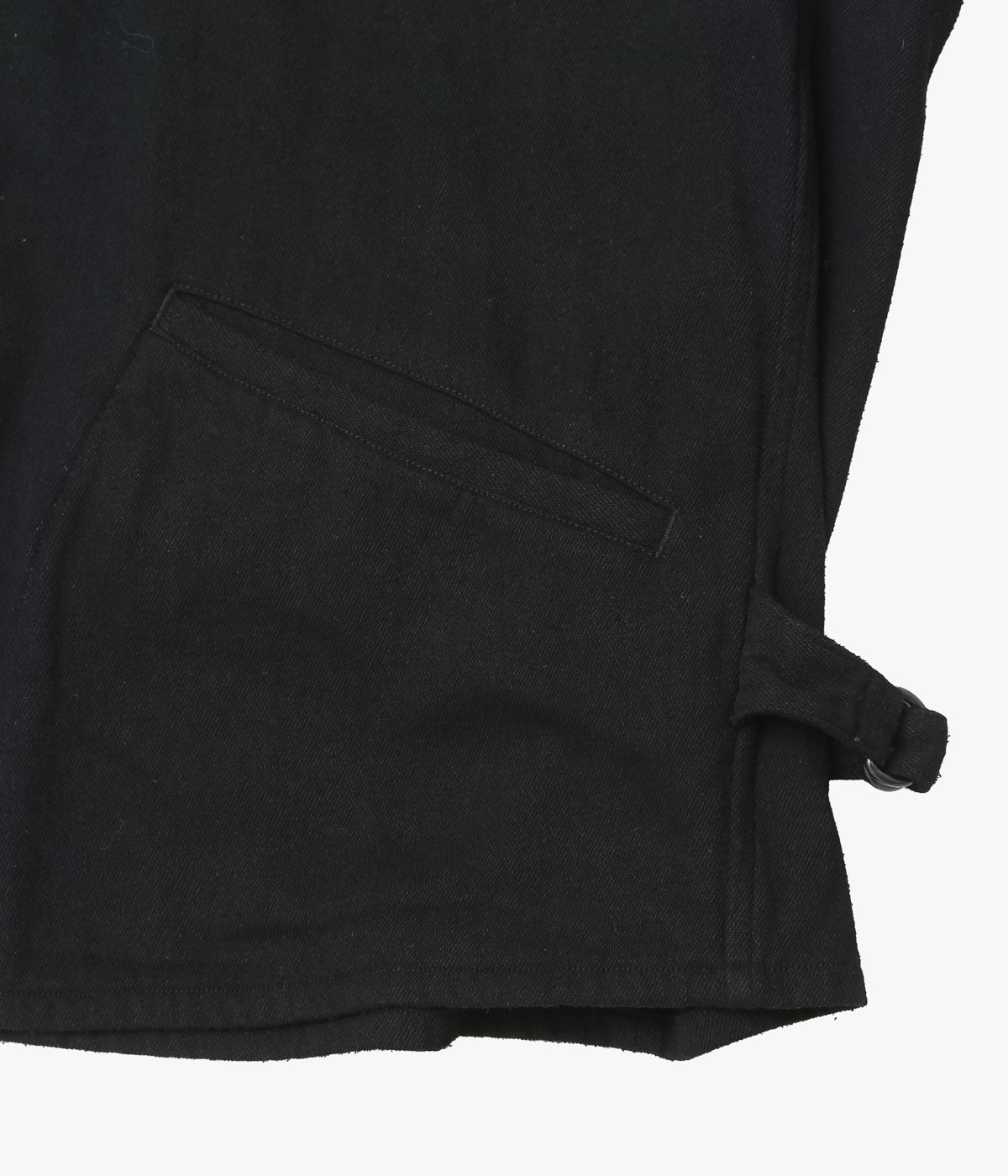 COMOLI ''シルクネップ ジップショートジャケット'' (BLACK)
