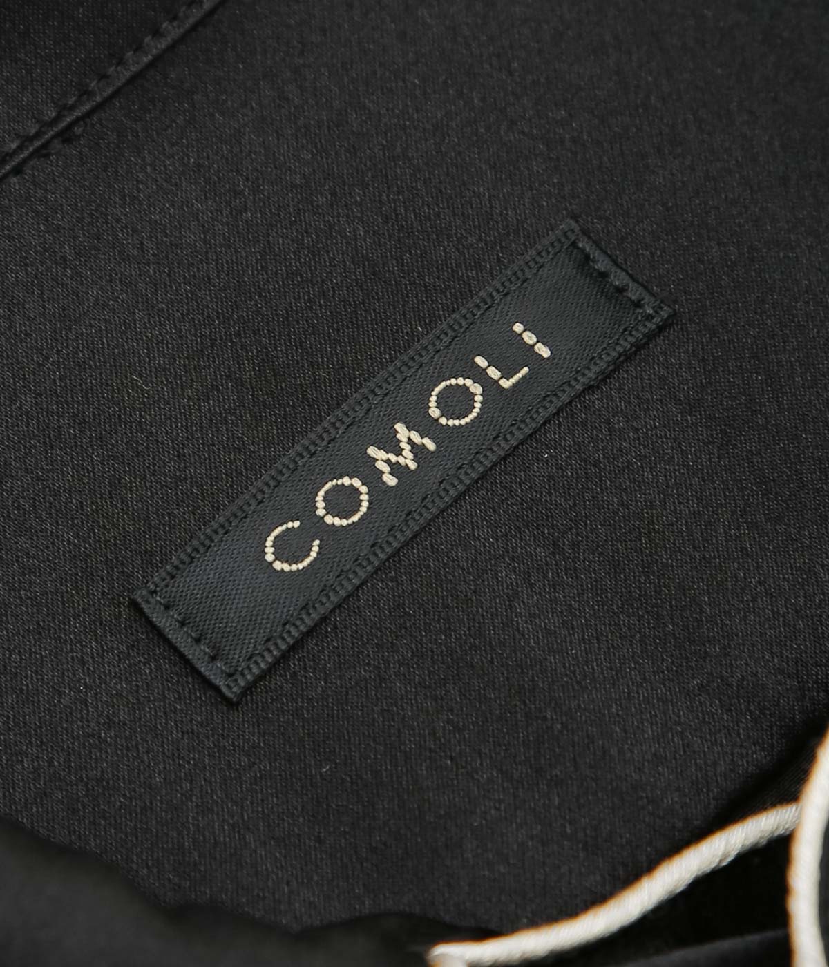 COMOLI Silk Pajama Shirt (Black)