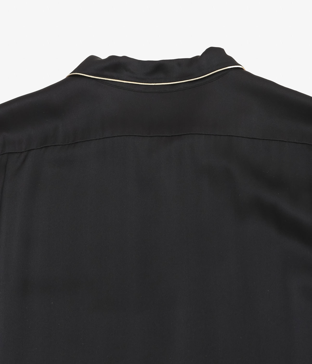 COMOLI Silk Pajama Shirt (Black)