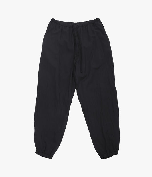 COMOLI ''Silk dyed drawstring pants'' (BLACK)