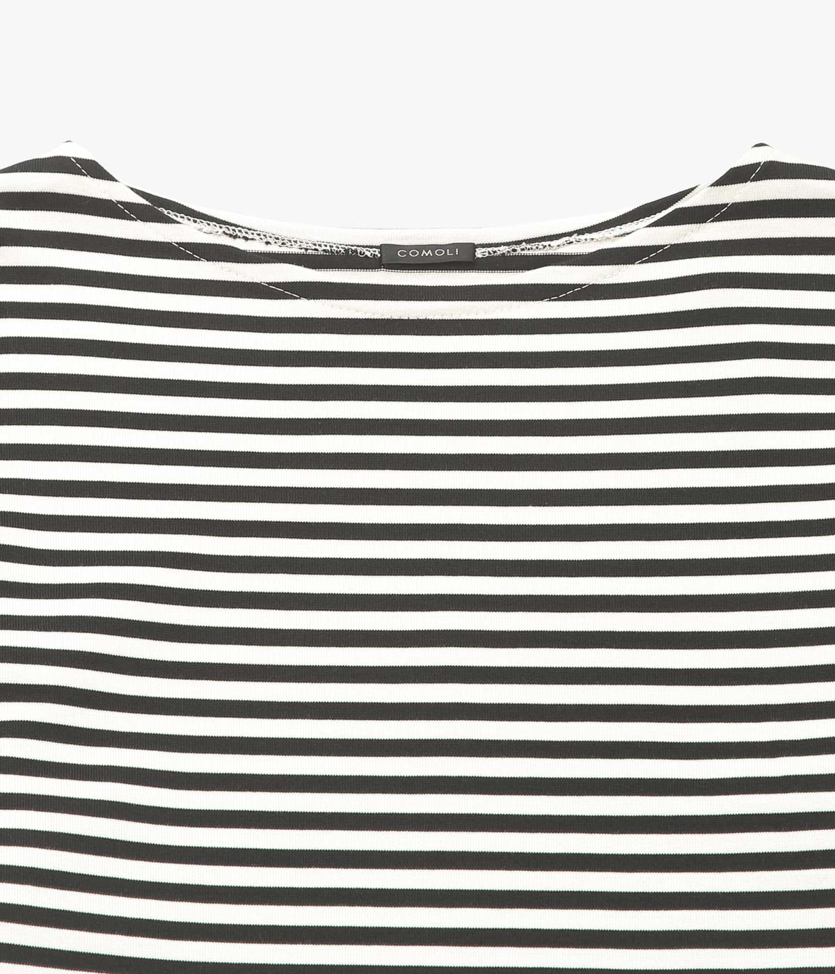 COMOLI ''ボーダー ボートネック'' (BLACK / ECRU) – THE STORE BY MAIDENS