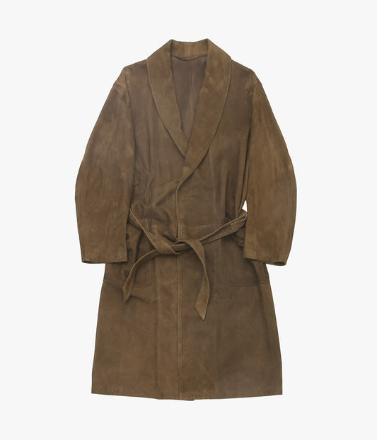 COMOLI ''スエード ローブコート'' (BROWN)