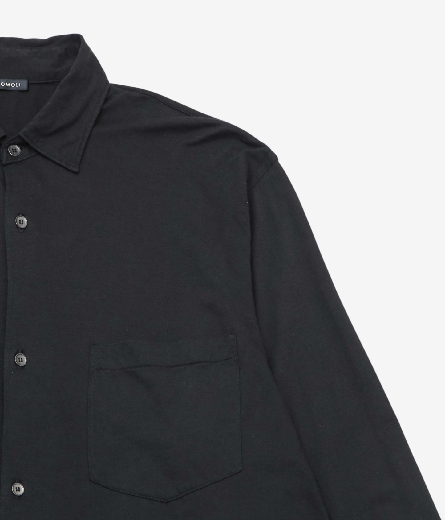 COMOLI ''THINコットン コモリシャツ'' (BLACK)