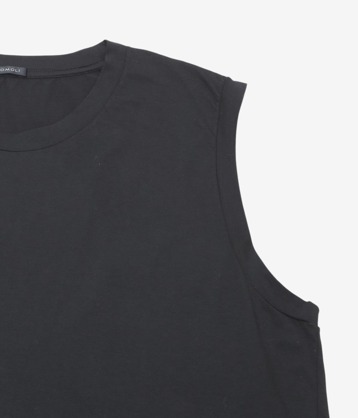 COMOLI ''THIN コットン ノースリーブ'' (BLACK)