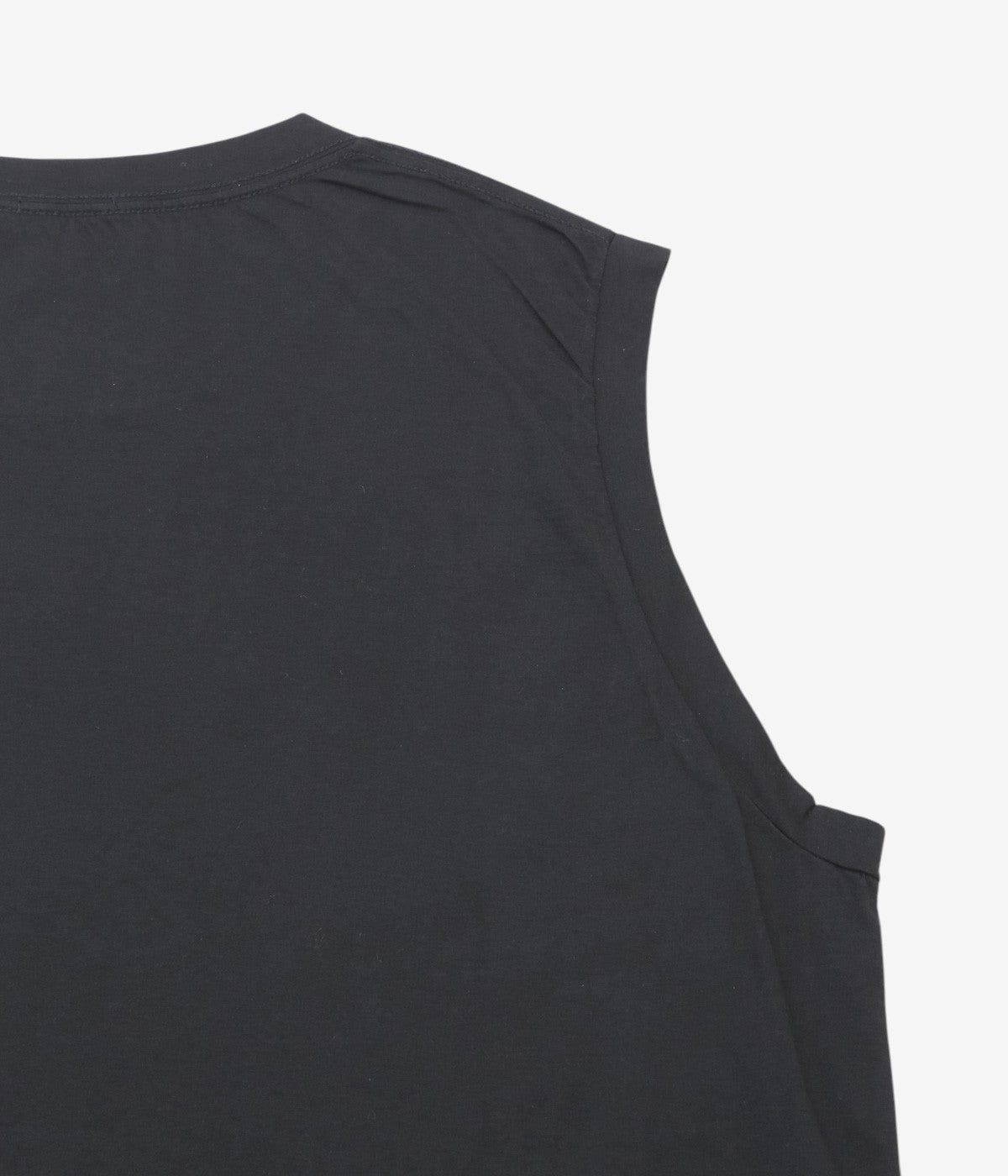 COMOLI ''THIN コットン ノースリーブ'' (BLACK)