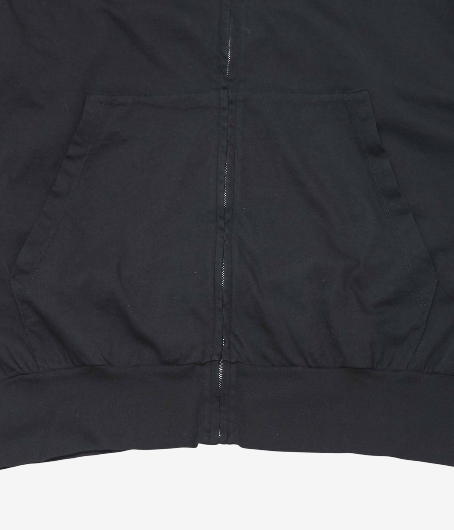 COMOLI ''THINコットン ジップパーカ'' (BLACK)