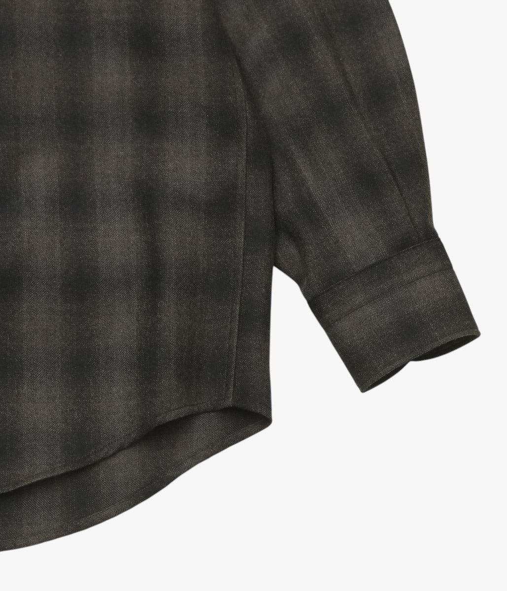 COMOLI "Wool Check Shirt" (CHECK)