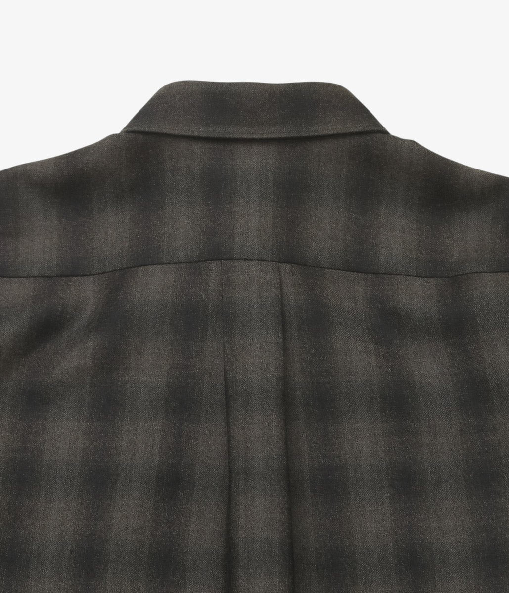 COMOLI "Wool Check Shirt" (CHECK)
