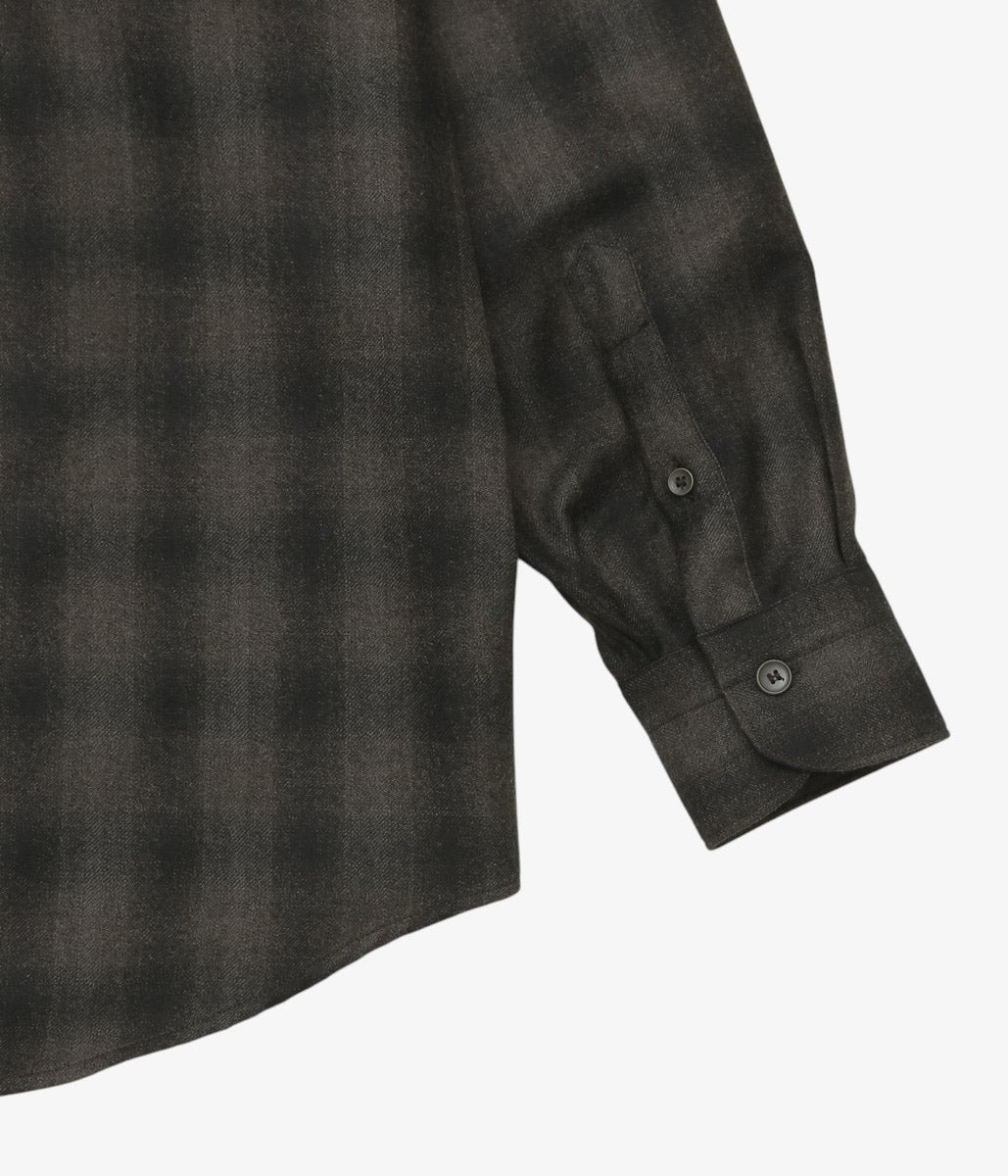 COMOLI "Wool Check Shirt" (CHECK)