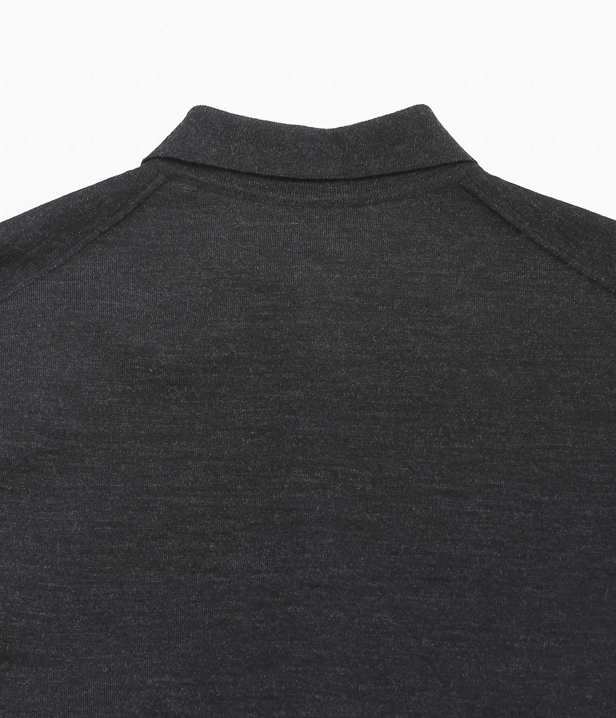 COMOLI Wool Collared Cardigan (Charcoal)