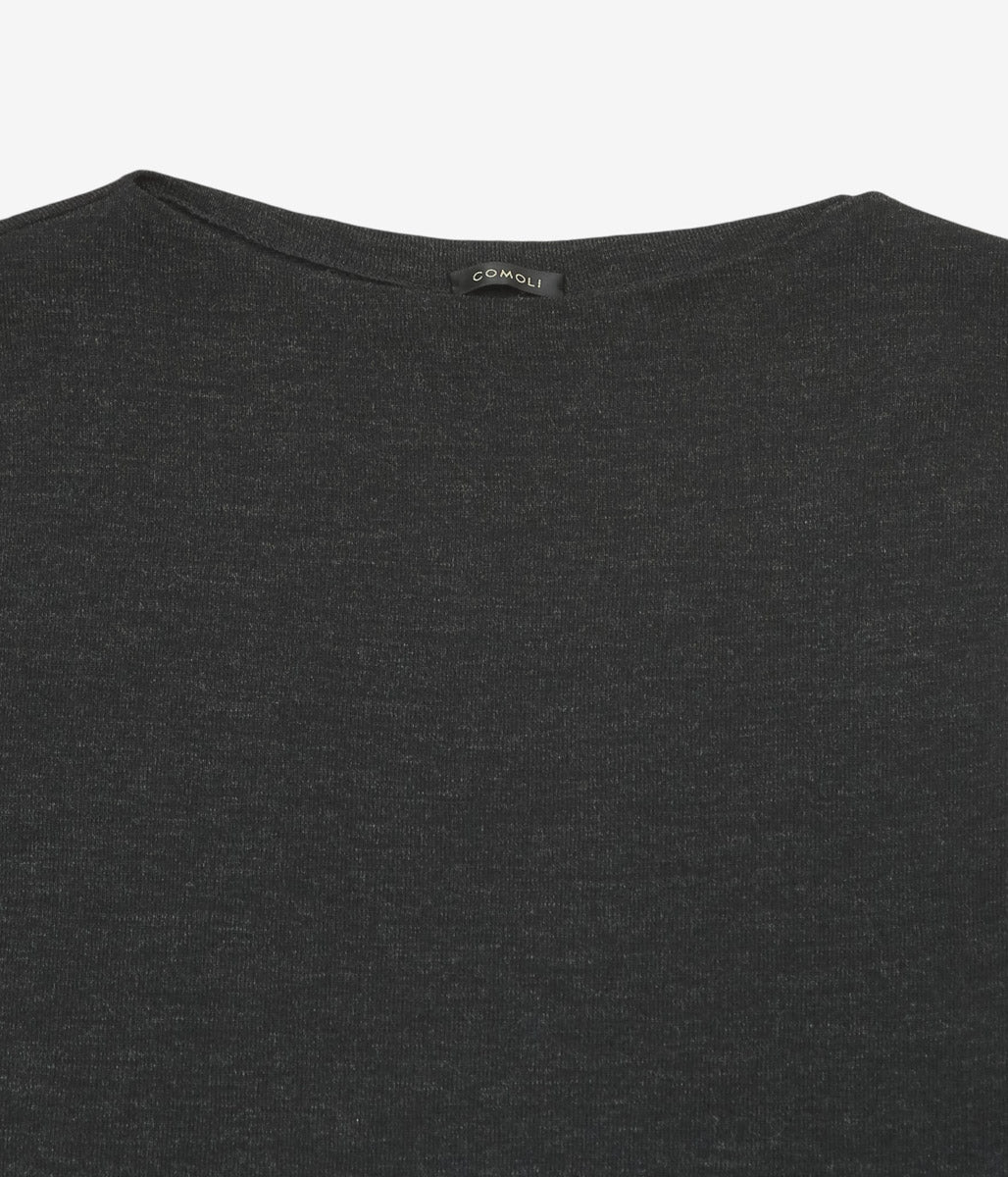 COMOLI "Wool Comoli Knit" (CHARCOAL)