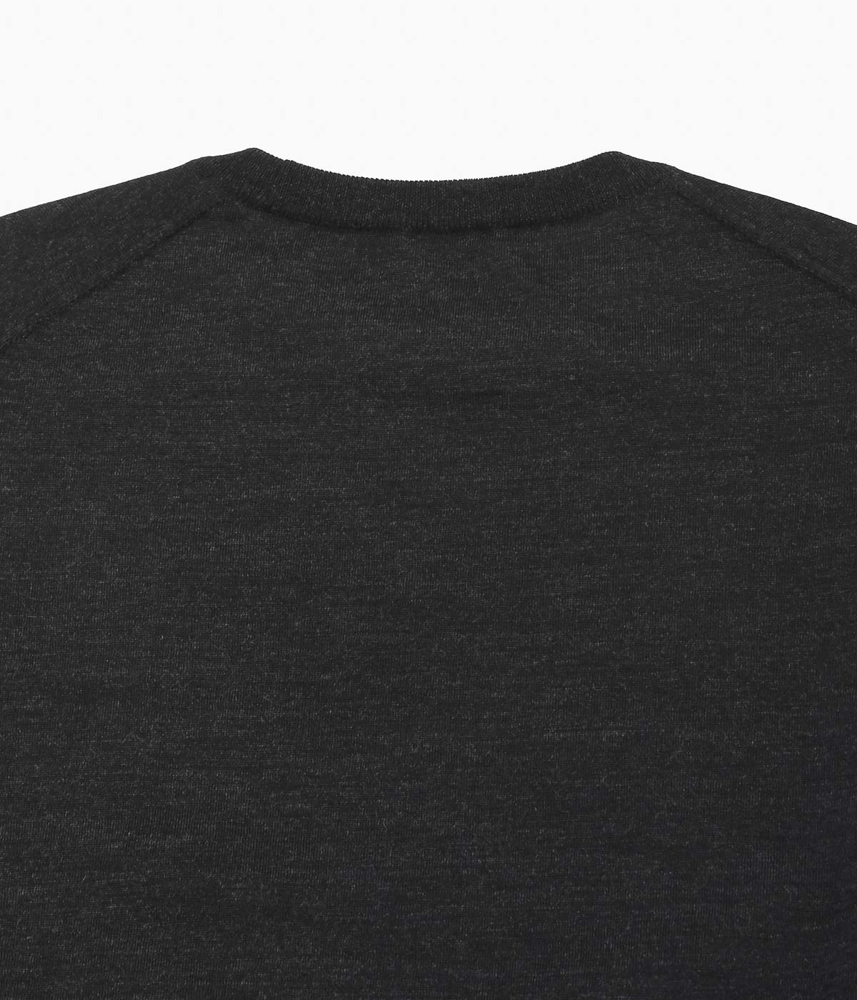 COMOLI Wool Crew Neck Knit (Charcoal)