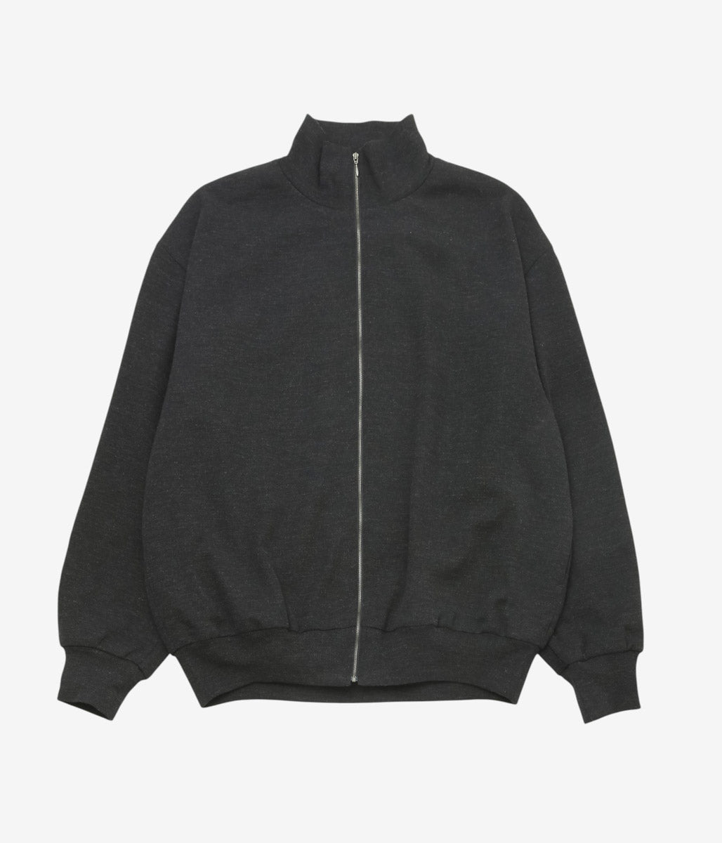 COMOLI ''ウールニット トラックジャケット'' (CHARCOAL)