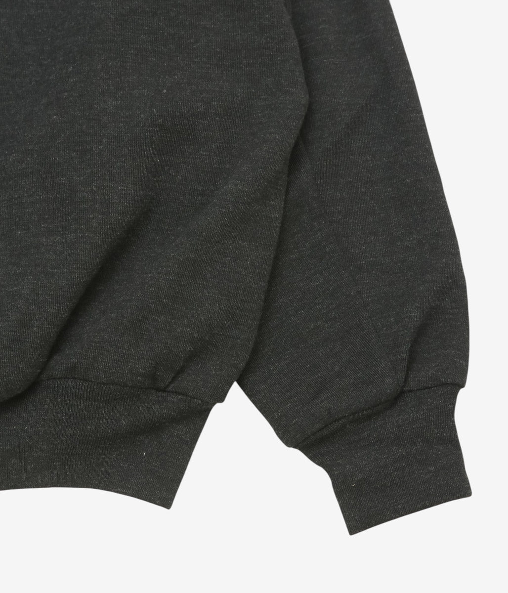 COMOLI "Wool Knit Track Jacket" (CHARCOAL)