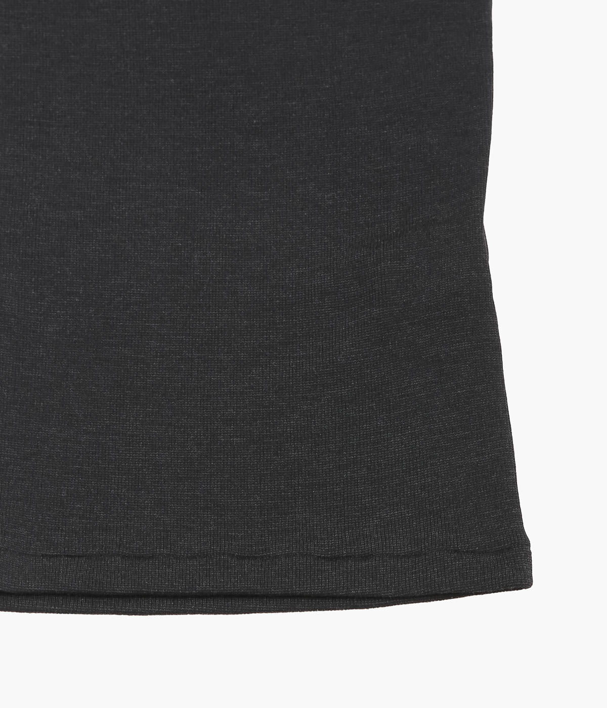 COMOLI Wool Rib Tank Top (Charcoal)