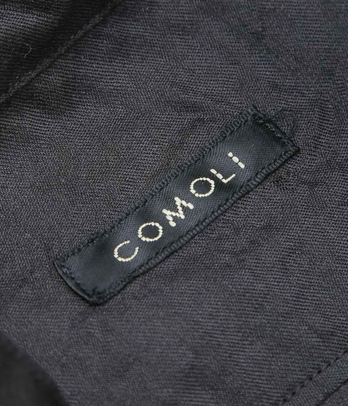 COMOLI ''ウールシルク プルオーバーシャツ'' (BROWN)