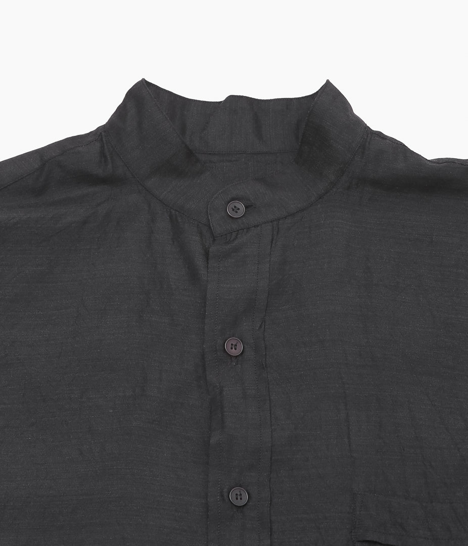 COMOLI ウールシルク プルオーバーシャツ charcoal サイズ2