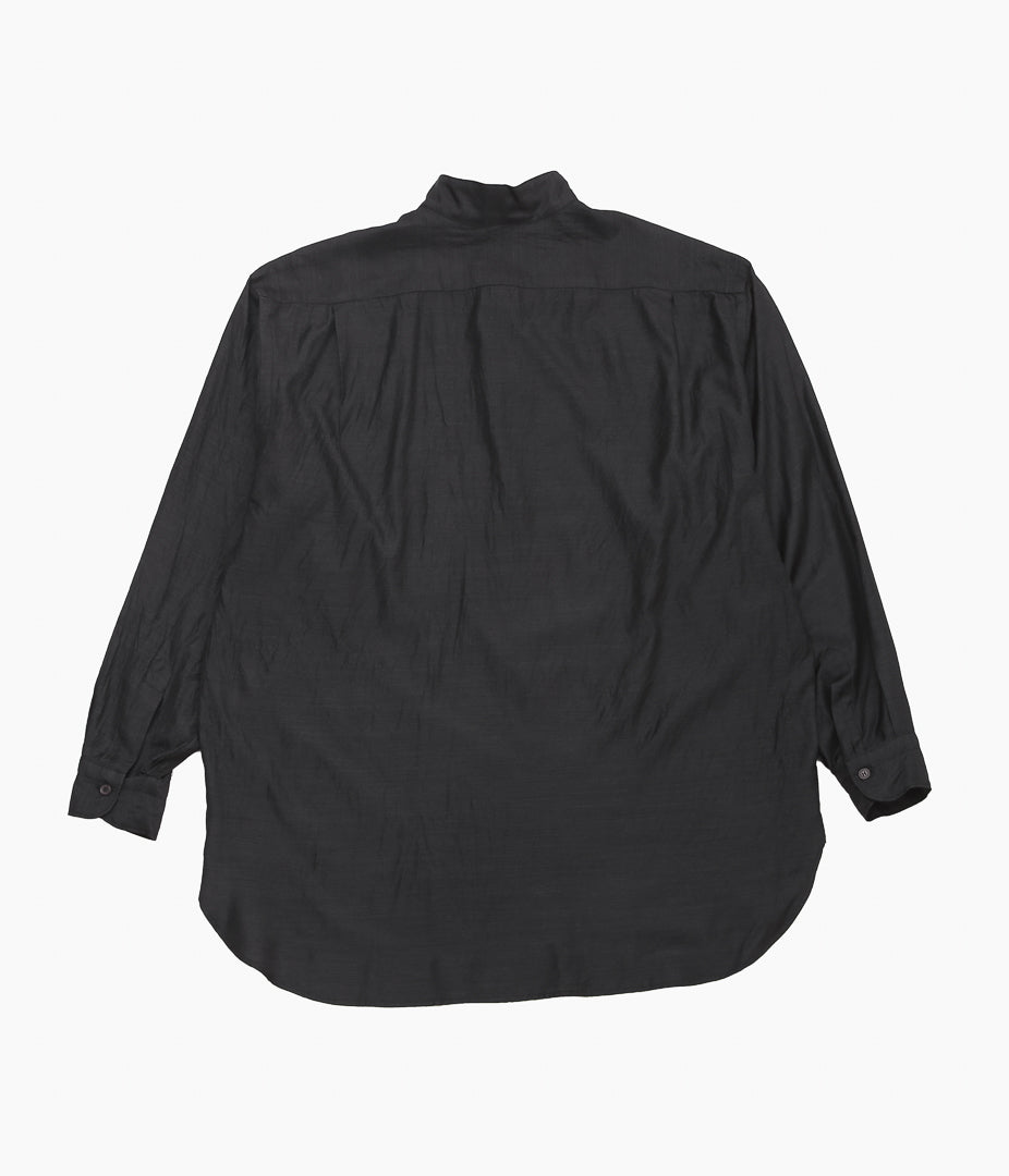 COMOLI ''ウールシルク プルオーバーシャツ'' (CHARCOAL) – THE STORE