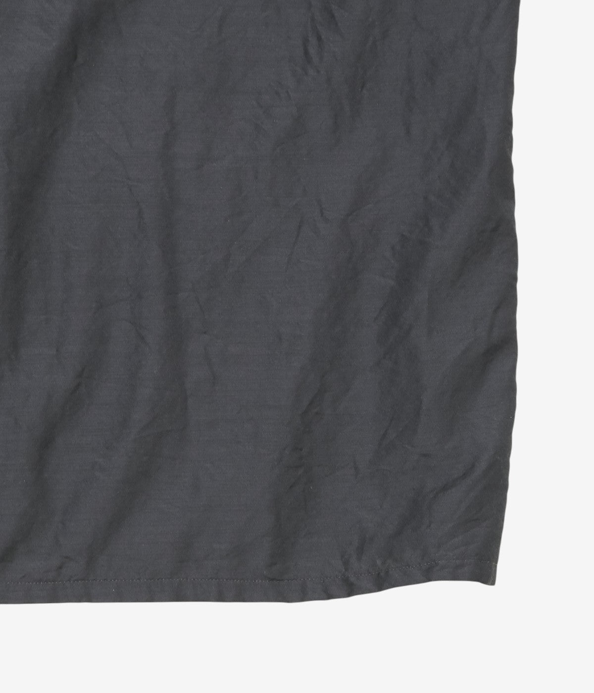 COMOLI "Wool Silk Short Sleeve Open Collar Shirt" (BROWN)