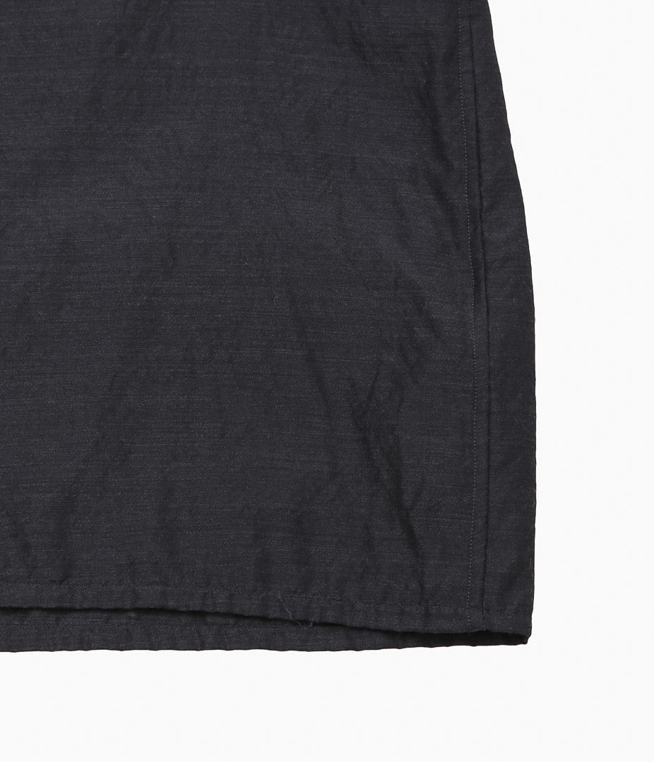 COMOLI ''ウールシルク 半袖オープンカラーシャツ'' (CHARCOAL) – THE