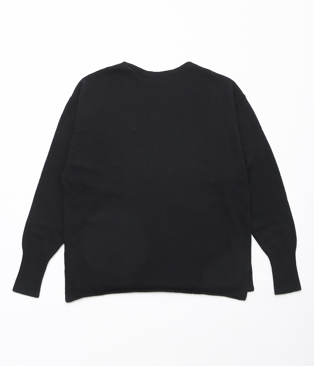 COMOLI ''Wool Washi Komori Knit'' (BLACK)