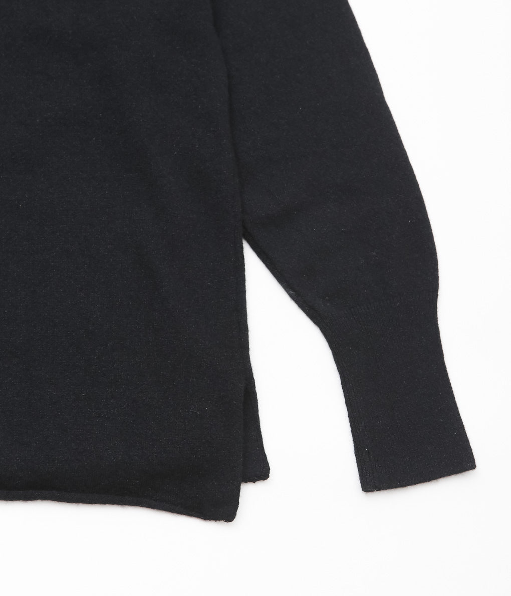 COMOLI ''Wool Washi Komori Knit'' (BLACK)