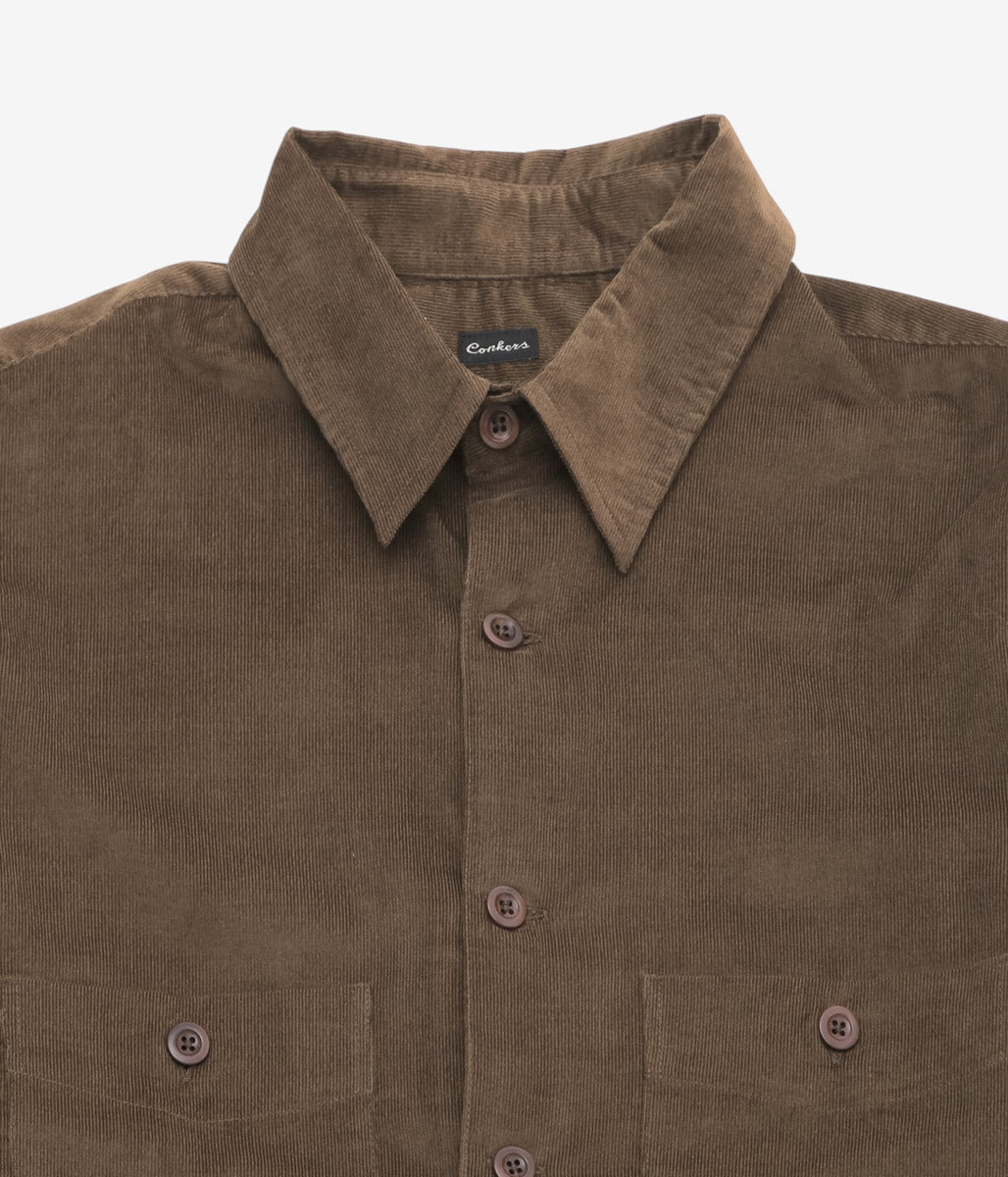 CONKERS ''BEADLE SHIRT'' (BROWN)