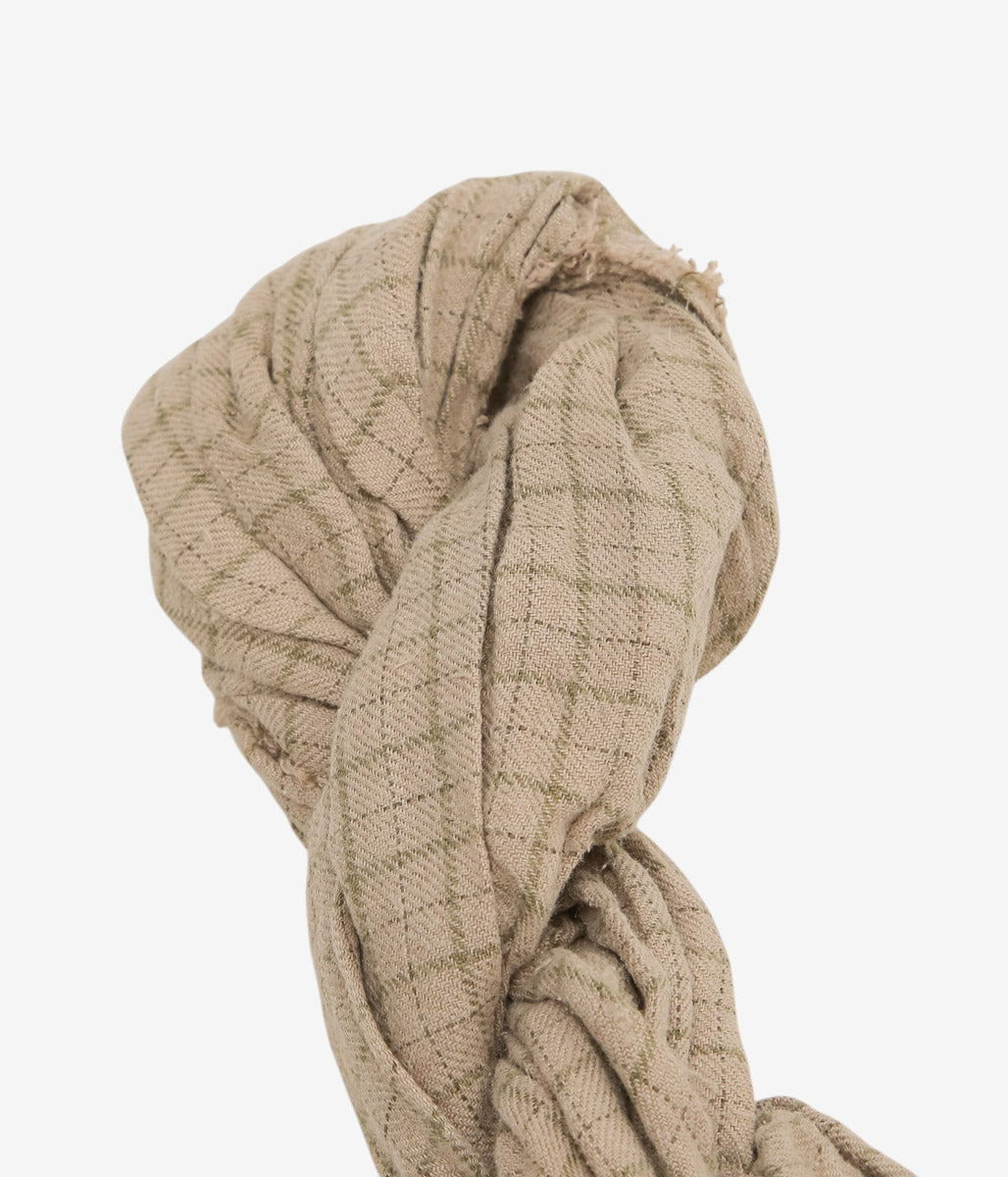 CONKERS "KNOT SCARF" (BROWN OVERDYE)