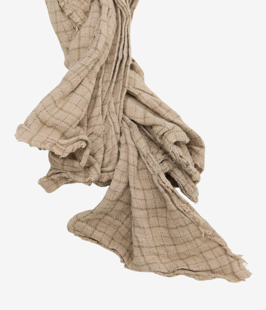 CONKERS "KNOT SCARF" (BROWN OVERDYE)