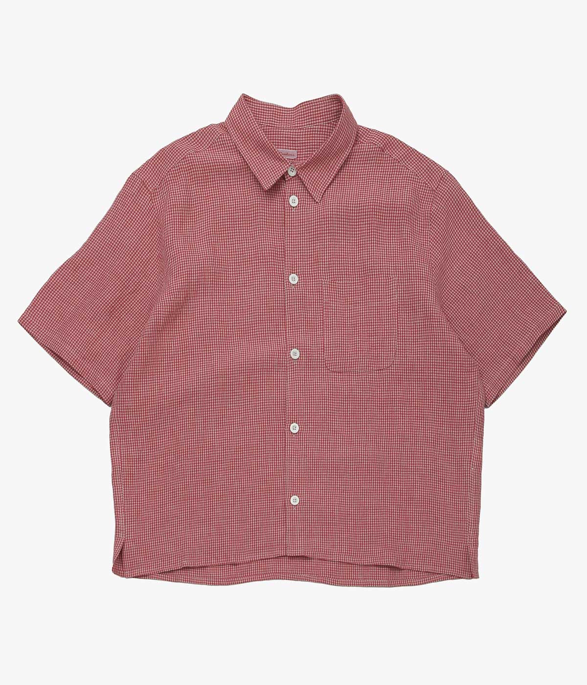CONKERS ''RELAXED FARMER SHIRT SHORT SLEEVE'' (REDDEN CHECK)