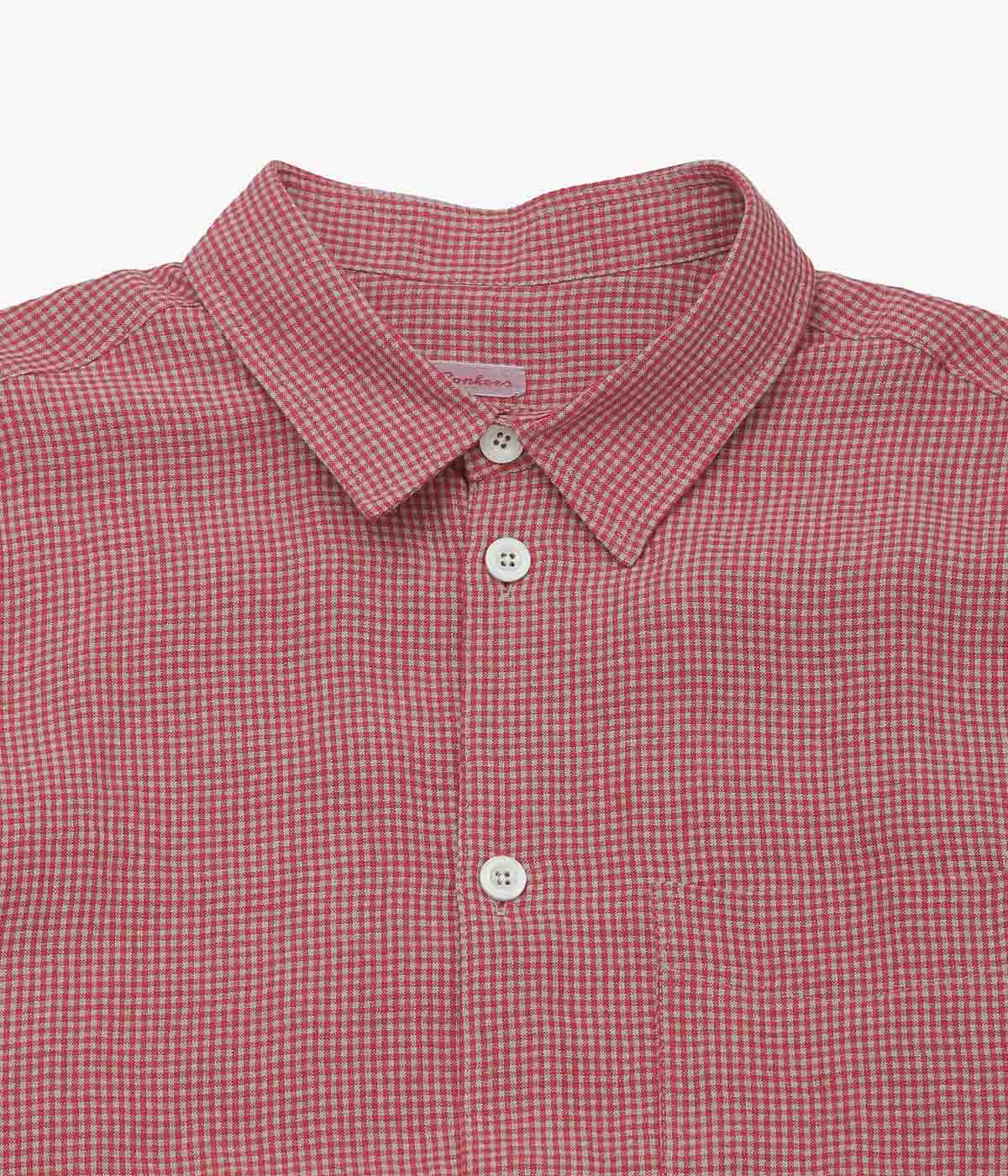 CONKERS ''RELAXED FARMER SHIRT SHORT SLEEVE'' (REDDEN CHECK)