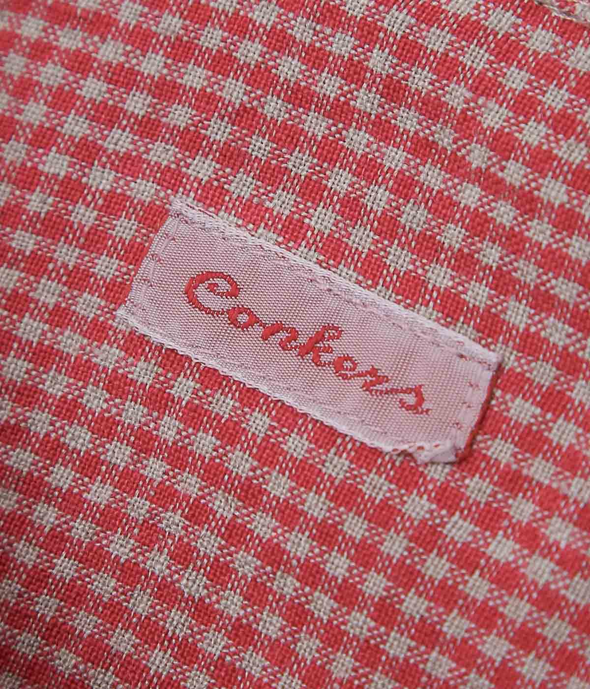 CONKERS ''RELAXED FARMER SHIRT SHORT SLEEVE'' (REDDEN CHECK)