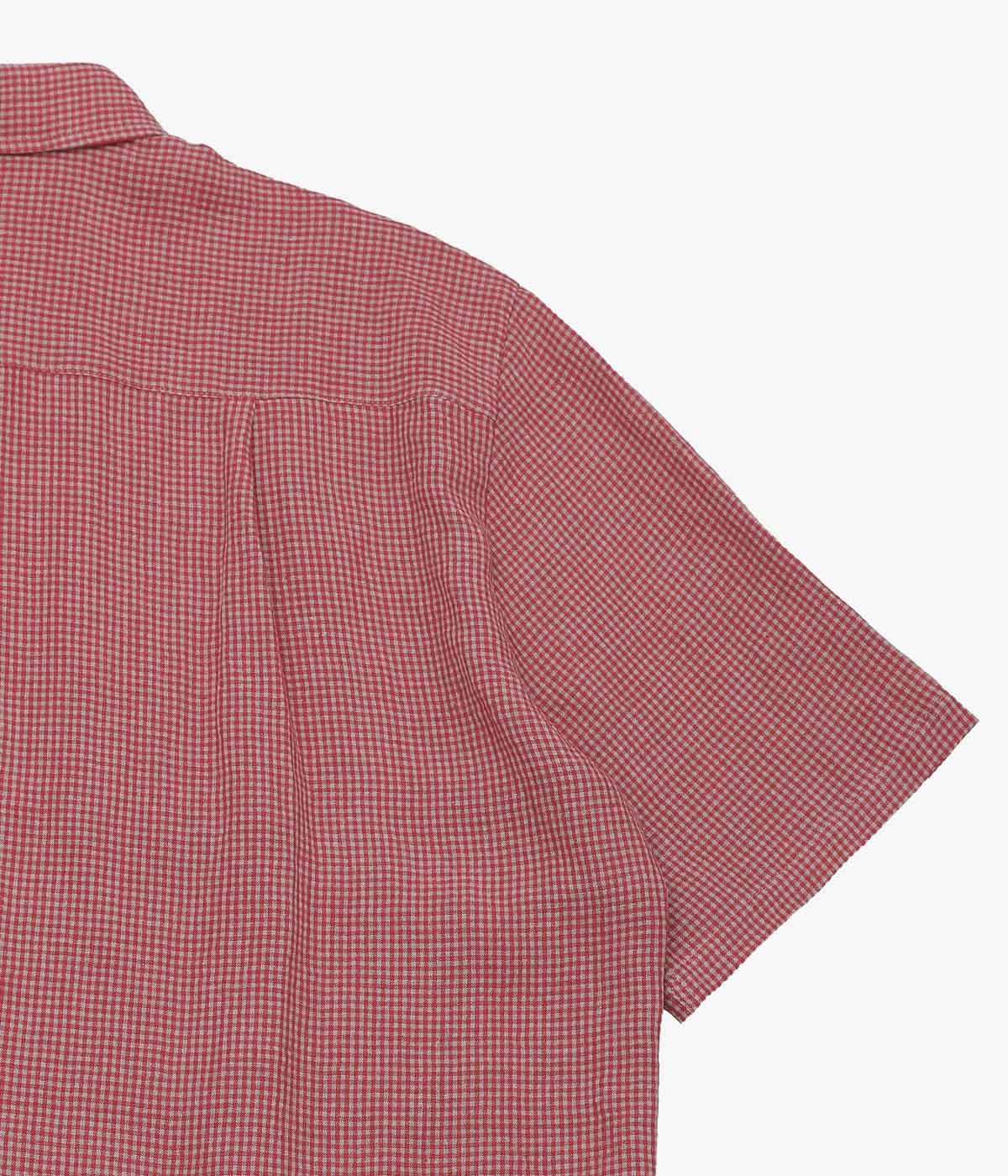 CONKERS ''RELAXED FARMER SHIRT SHORT SLEEVE'' (REDDEN CHECK)