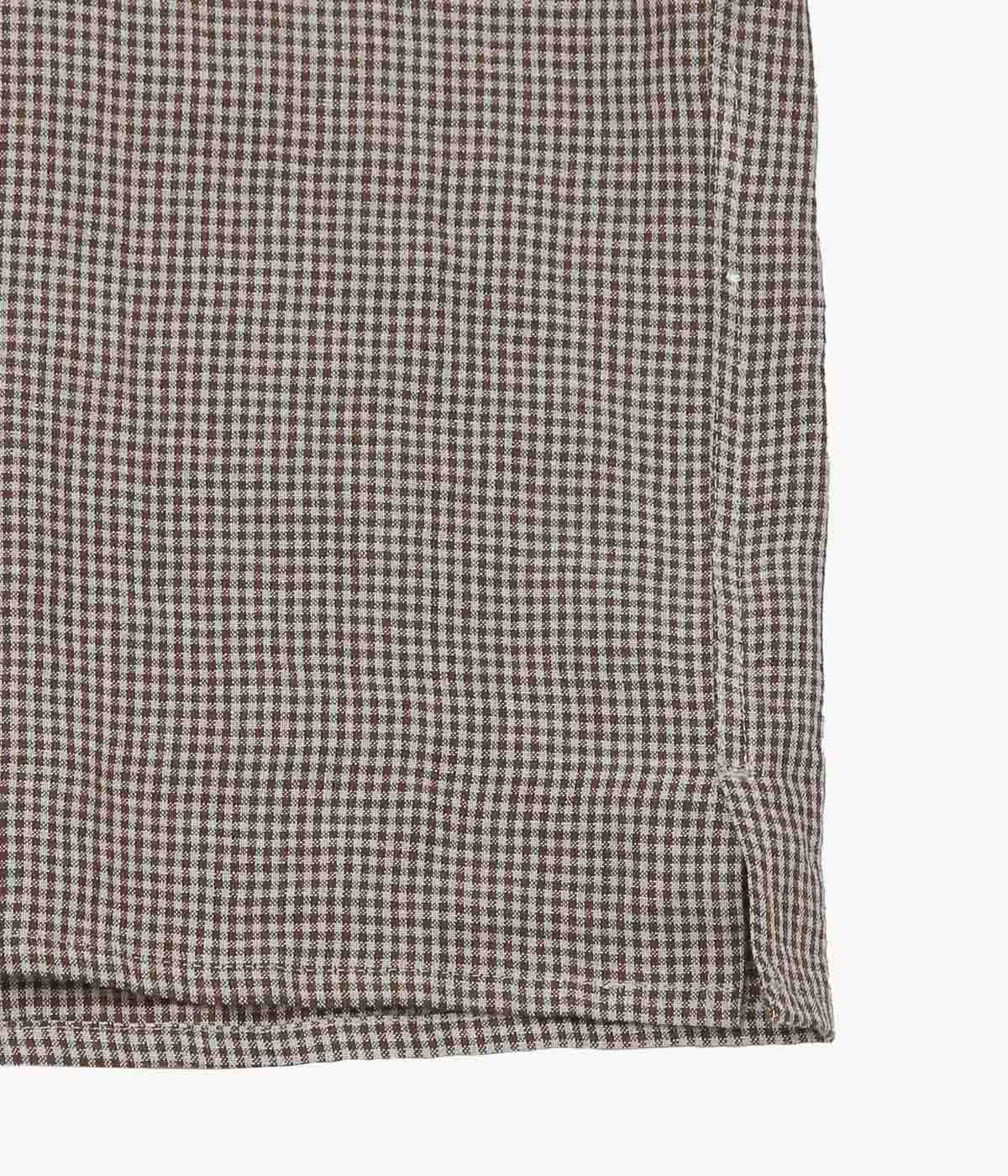 CONKERS ''RELAXED FARMER SHIRT SHORT SLEEVE'' (STRAW CHECK)