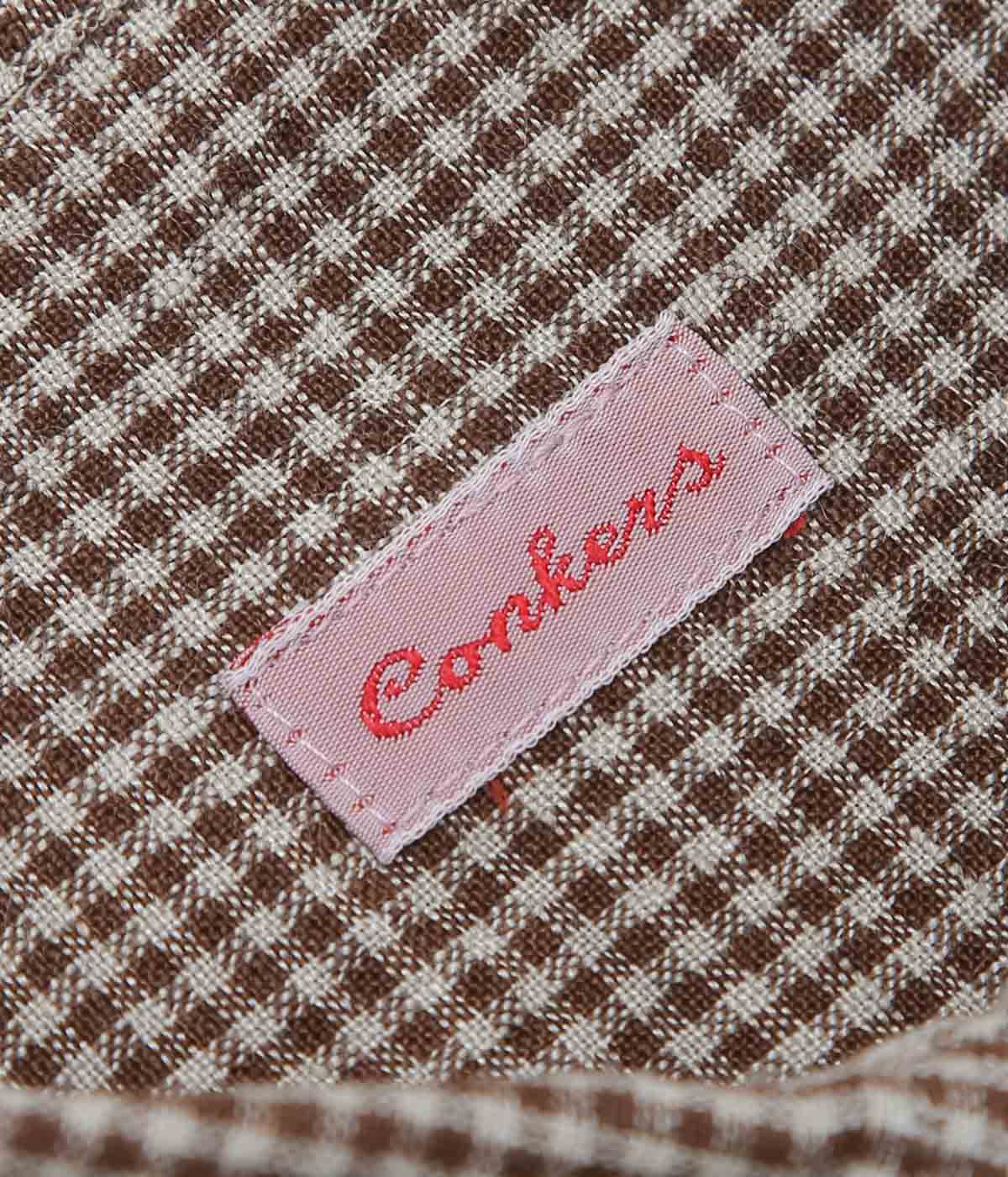 CONKERS ''RELAXED FARMER SHIRT SHORT SLEEVE'' (STRAW CHECK)