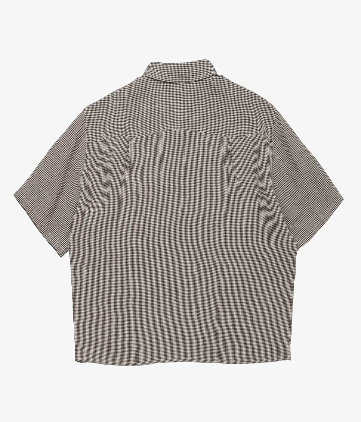 CONKERS ''RELAXED FARMER SHIRT SHORT SLEEVE'' (STRAW CHECK)