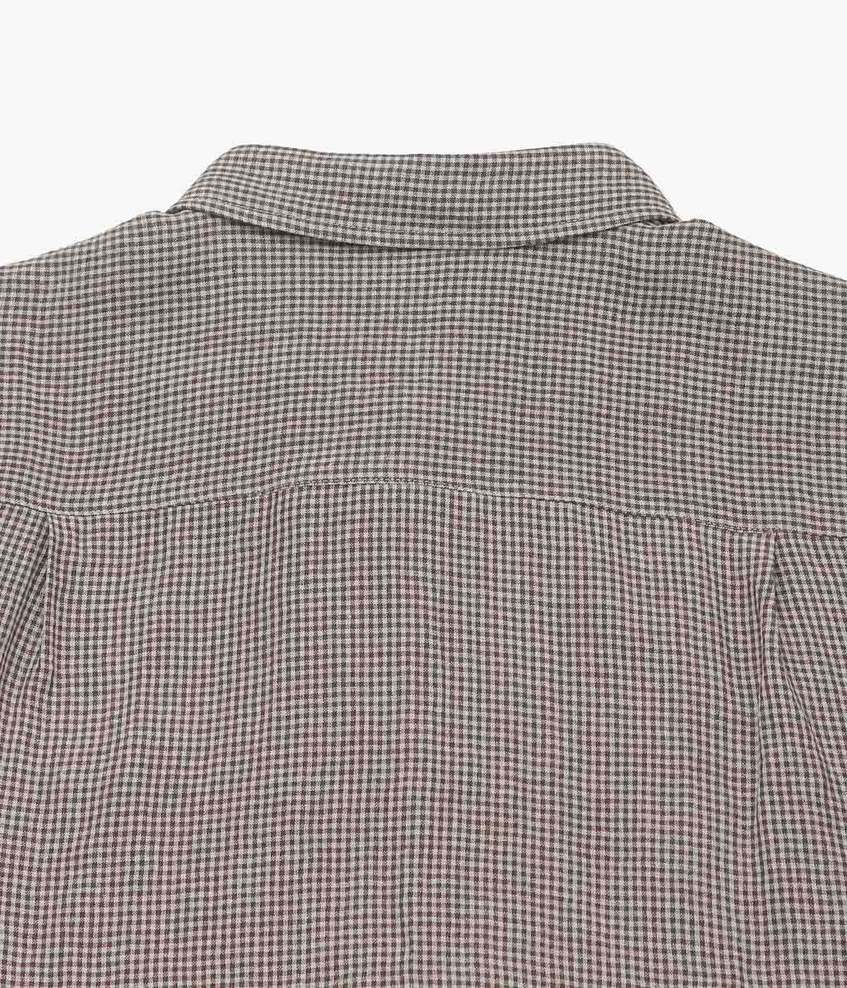 CONKERS ''RELAXED FARMER SHIRT SHORT SLEEVE'' (STRAW CHECK)