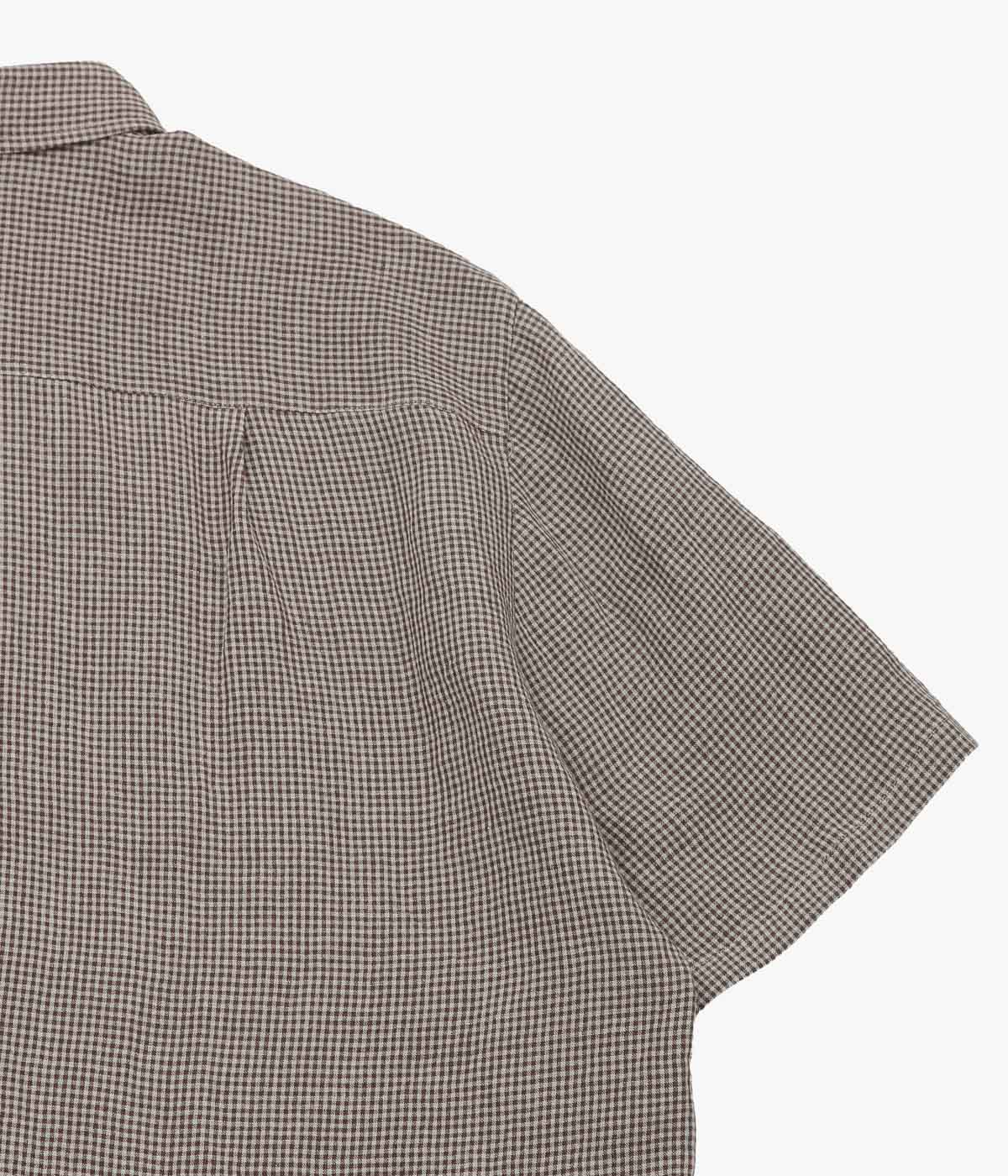 CONKERS ''RELAXED FARMER SHIRT SHORT SLEEVE'' (STRAW CHECK)