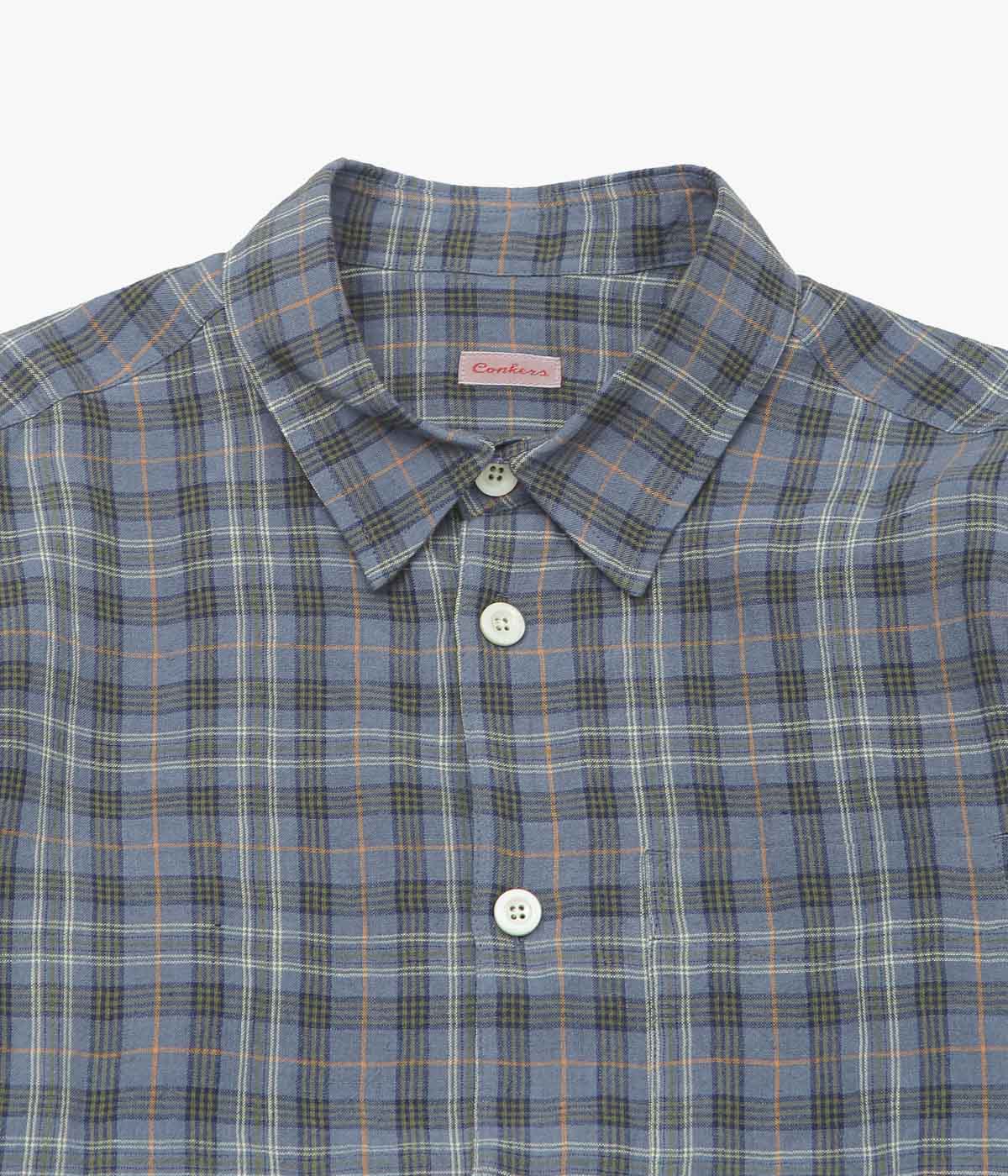 CONKERS ''RELAXED FARMER SHIRT'' (SLOE)