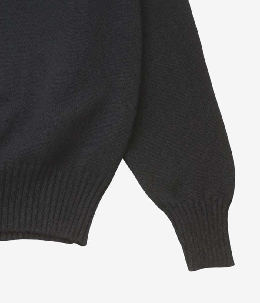 CORGI ''2PLY CASHMERE CREW NECK PULLOVER'' (BLACK)