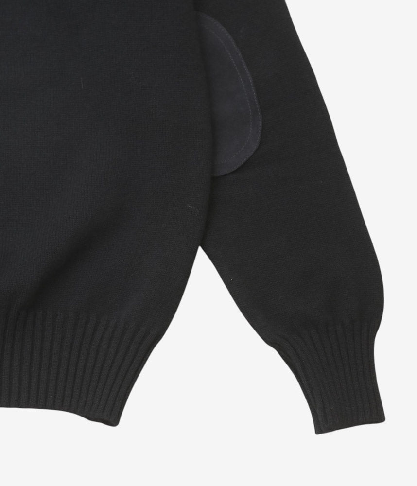 CORGI ''2PLY CASHMERE CREW NECK PULLOVER'' (BLACK)