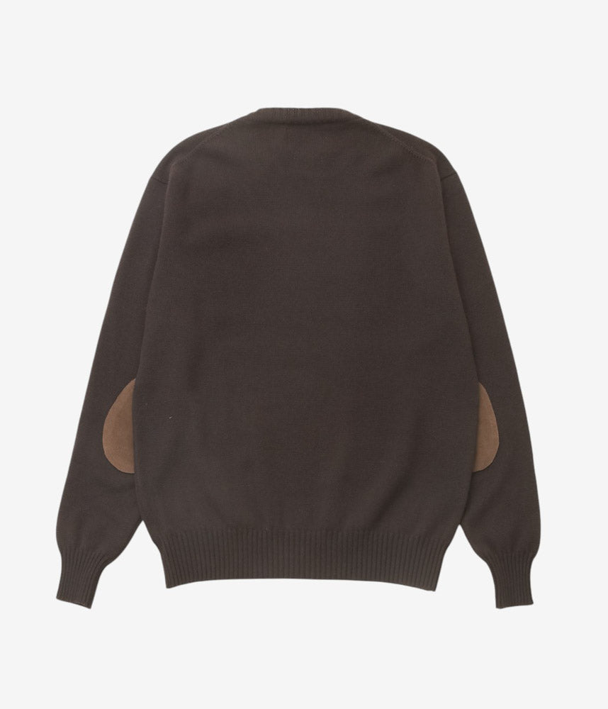 CORGI ''2PLY CASHMERE CREW NECK PULLOVER'' (DARK BROWN)