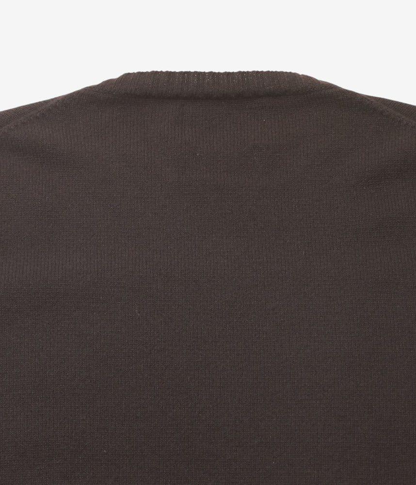CORGI ''2PLY CASHMERE CREW NECK PULLOVER'' (DARK BROWN)