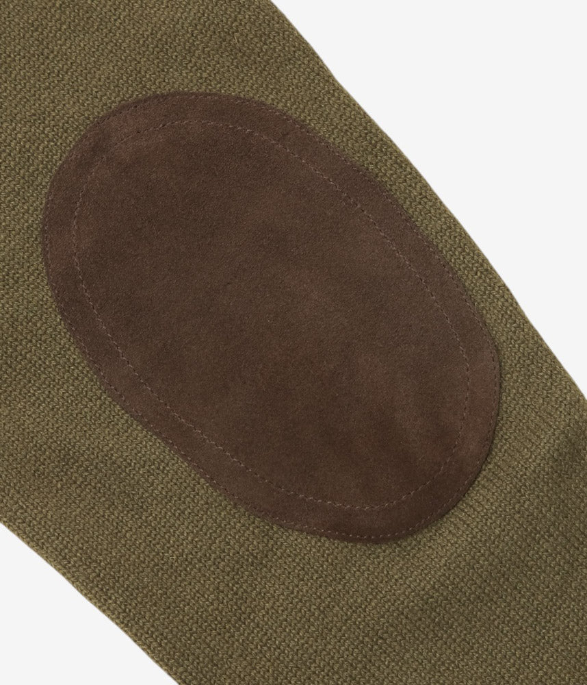 CORGI ''2PLY CASHMERE CREW NECK PULLOVER'' (OLIVE DUN)
