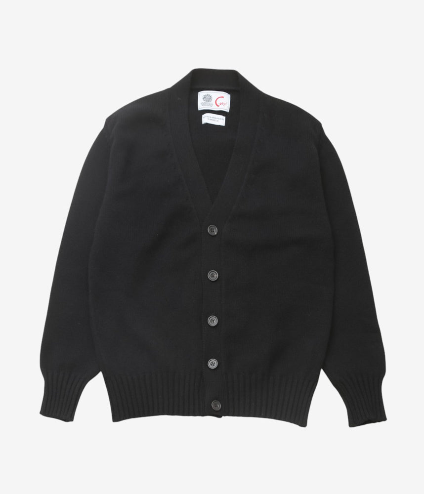 CORGI ''4PLY CASHMERE CARDIGAN'' (BLACK)