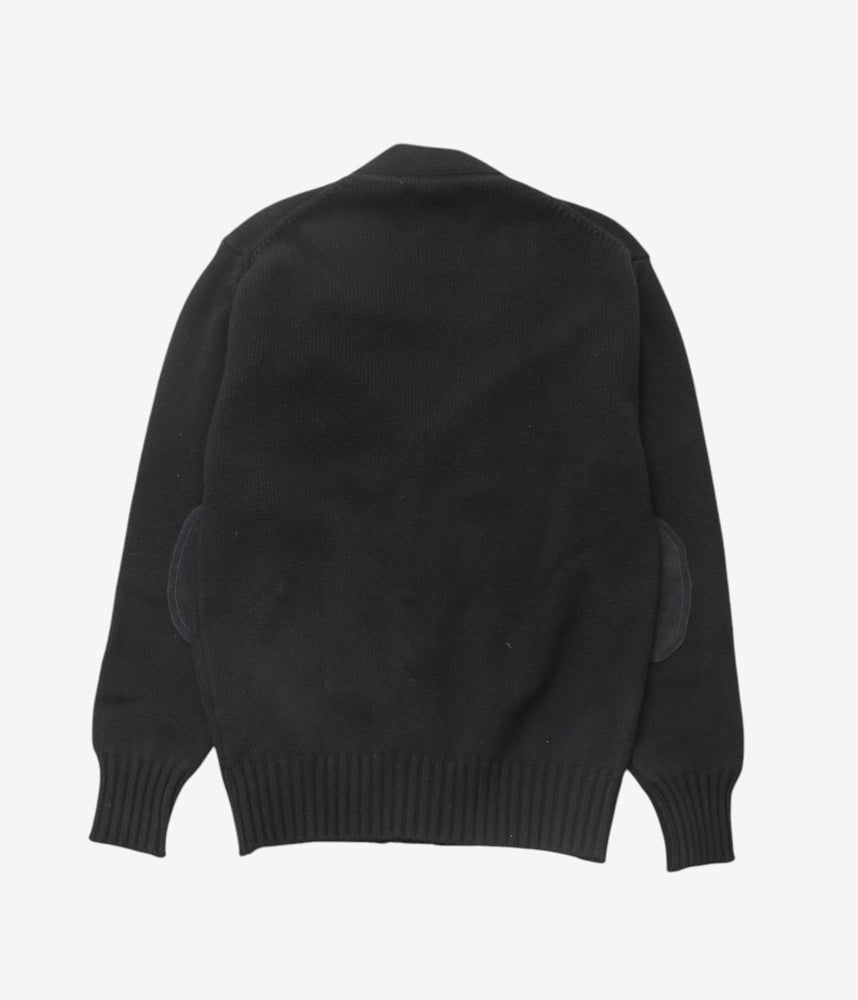 CORGI ''4PLY CASHMERE CARDIGAN'' (BLACK)