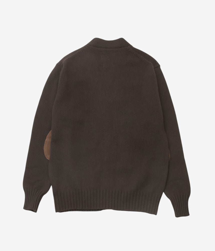 CORGI ''4PLY CASHMERE CARDIGAN'' (DARK BROWN)