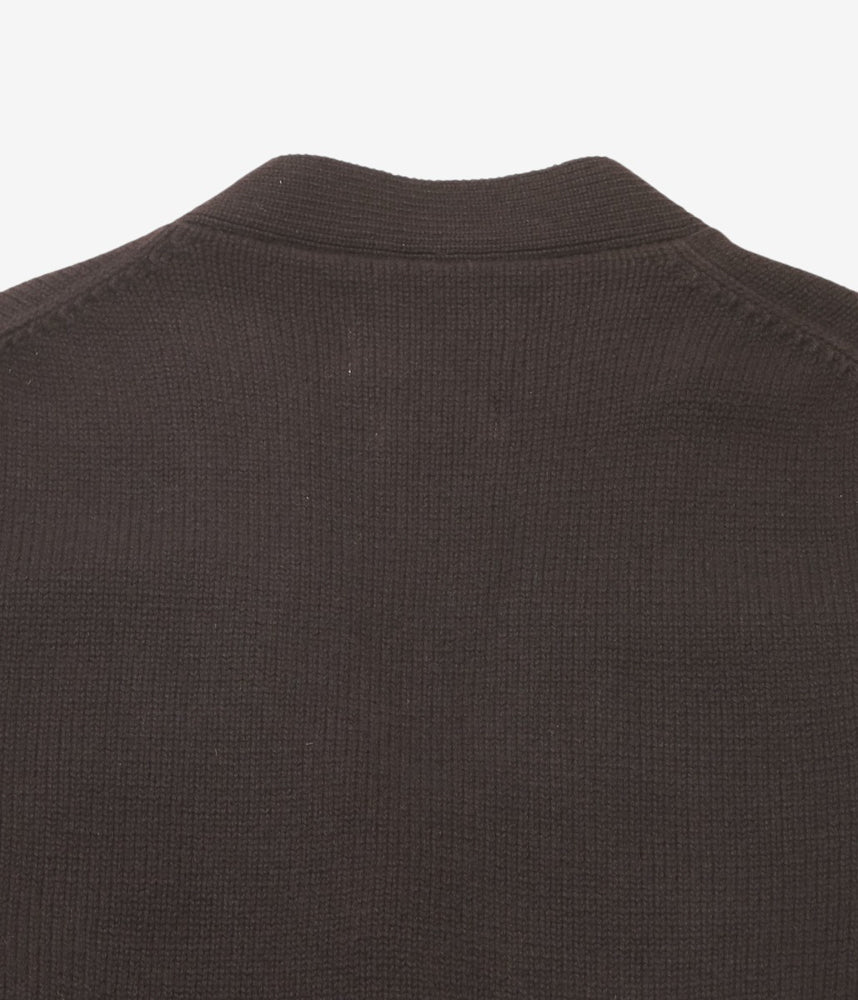 CORGI ''4PLY CASHMERE CARDIGAN'' (DARK BROWN)